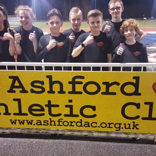 Young athletes show off the new colours