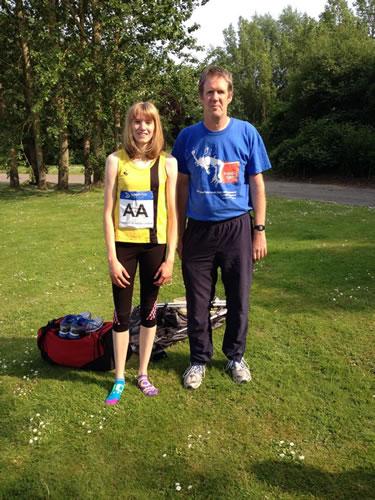 Deborah Martin and coach John Bancroft
