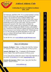 50th Anniversary events poster